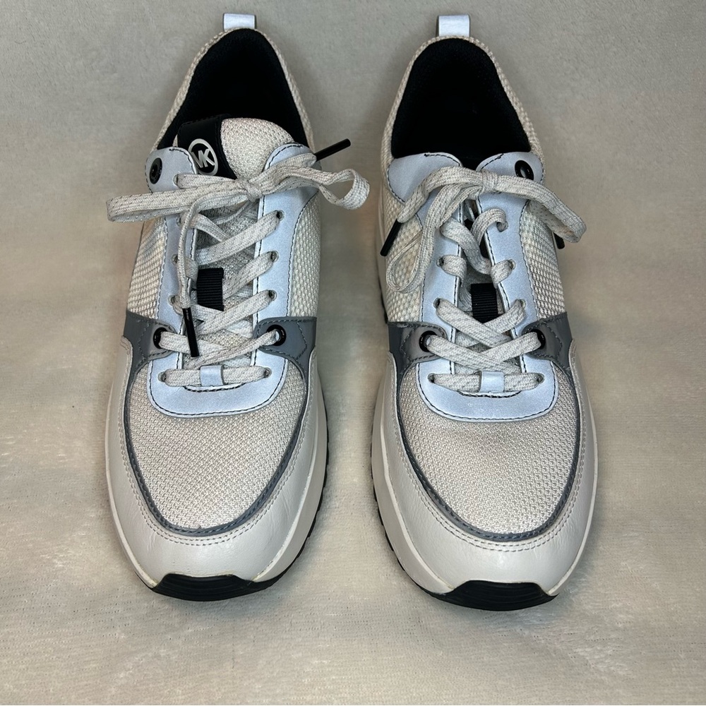 Michael Kors Ballard Women’s Training Shoes Sneakers in Optic White Size 8 - Picture 10 of 13